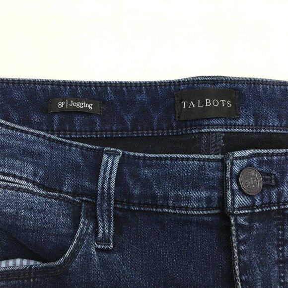 Talbots Women's Jeans Stretch Jeggings Dark Wash size 8P length 26.5" - Picture 3 of 8